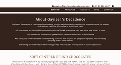 Desktop Screenshot of gayleensdecadence.co.za